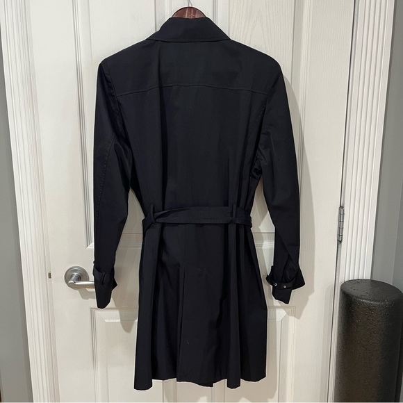 Reitmans navy blue double breasted trench coat size large - Picture 9 of 13